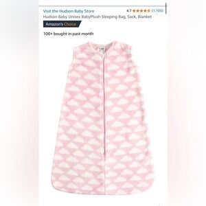 Hudson Baby Unisex BabyPlush Sleeping Bag, Sack, Blanket